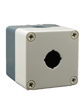 1孔位防水开关按钮盒 75X75X85急停控制盒TYX1 22mm孔