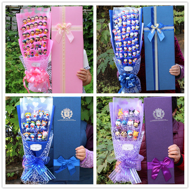 小丸子哈喽kt貓凱蒂貓手辦公仔動漫卡通花束畢業季情人節生日禮物在類目 鮮花速遞/花卉仿真/綠植園藝, 卡通花/巧克力花（新）, 卡通花中 - 來自Buy2taobao.com提供專業的淘寶代購服務