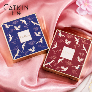 卡婷琼姿仙鹤腮红盘女晒红哑光裸妆提亮自然高光修容胭脂膏C02女