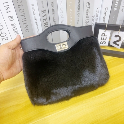 31bag小香风手拿包进口水貂毛