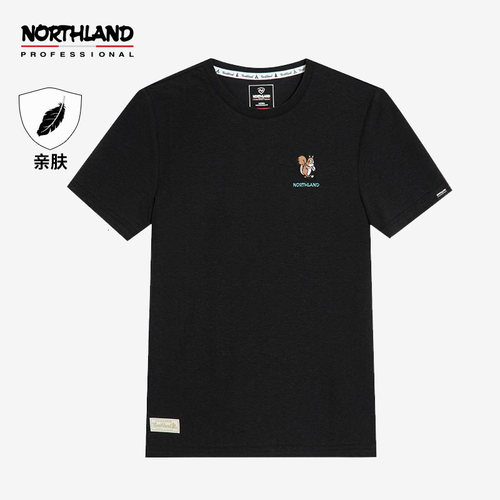 诺诗兰女夏季新款户外休闲亲肤透气圆领短袖T恤NTSDT2409S
