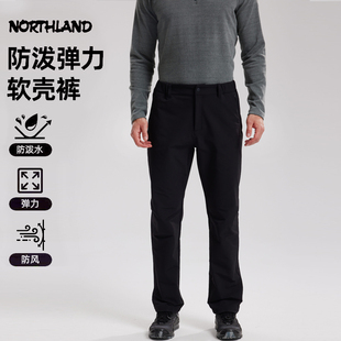诺诗兰秋冬男式防风防泼透气加绒透气风雪长裤软壳裤NXPFT5452E