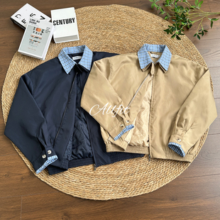 宽松哈灵顿行政百搭加厚夹克男 短款 ALLFIT miu系假两件夹棉外套