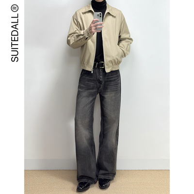 ALLFIT13.5oz直筒赛络纺牛仔裤