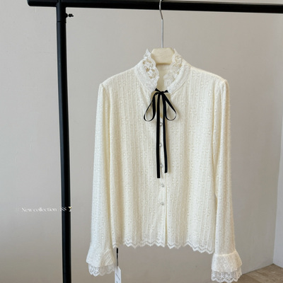 千金风法式气质加绒衬衫女内搭秋