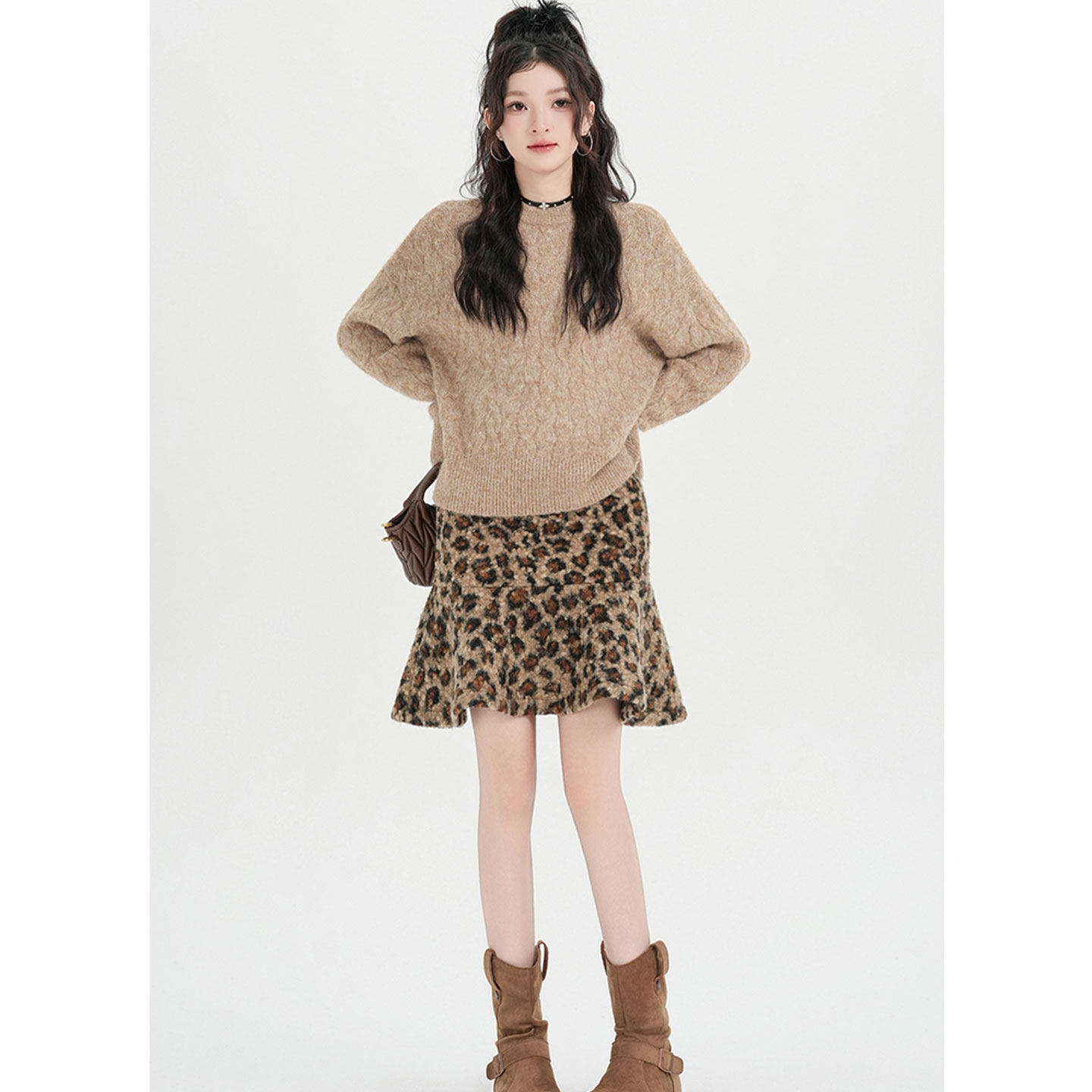 豹纹卷卷毛包臀鱼尾半身裙2026春季新款辣妹显瘦绝美巨好看的短裙,女装/女士精品,半身裙,淘宝优惠券,粉丝福利购,淘宝优惠卷