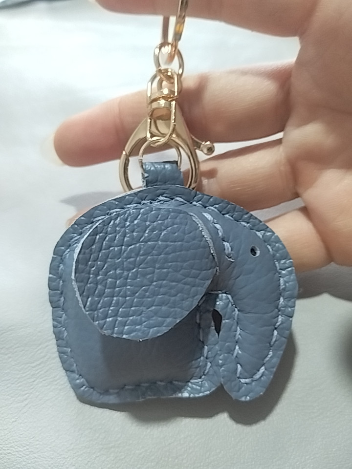 小众不撞款!真皮迷你小象。 手工缝制 可挂包钥匙扣 送闺蜜礼物