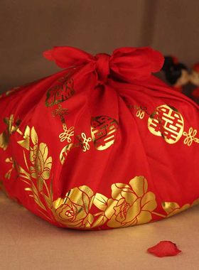 特价刺绣包袱高档布加厚红烫金包袱皮大婚庆结婚用品嫁妆陪嫁包邮