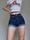 辣妹紧身包臀牛仔短裤 版 型炒鸡好推荐 女夏显瘦性感高腰卷边a字
