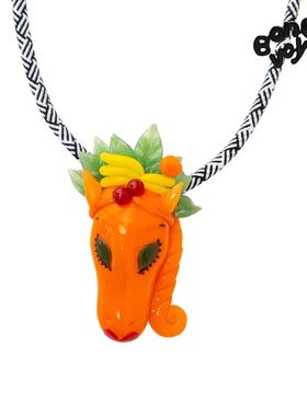 Bonbonmuseum 艺术家藏款椰树马考拉 艺术琉璃度假小众手工饰品