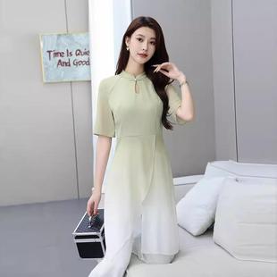 新中式美容师工作服新款气质修身采耳按摩足疗店足道技师工作服女