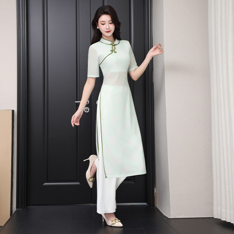 足疗店柔式工作服旗袍连衣裙