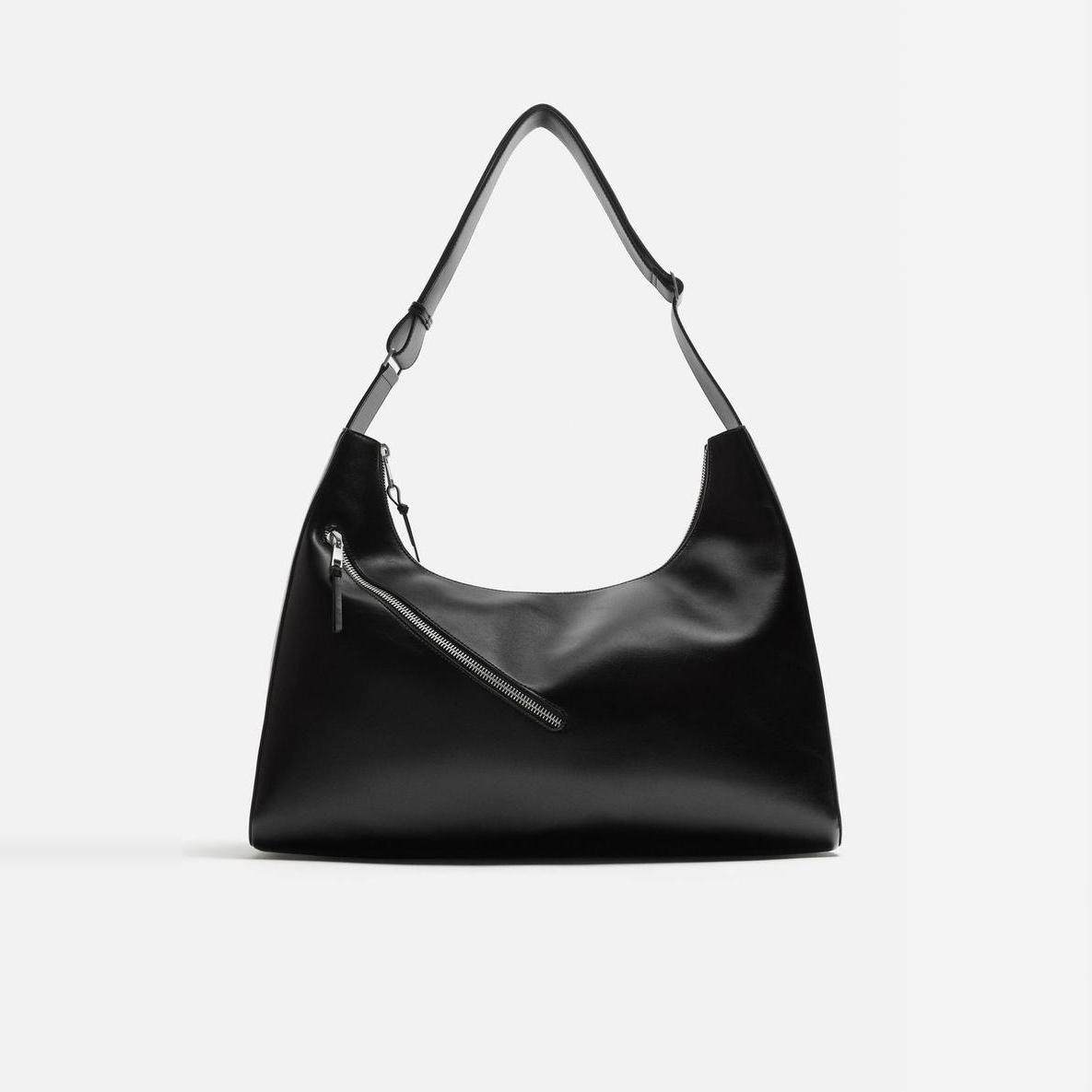 ZARA复古大容量时尚单肩包托特包