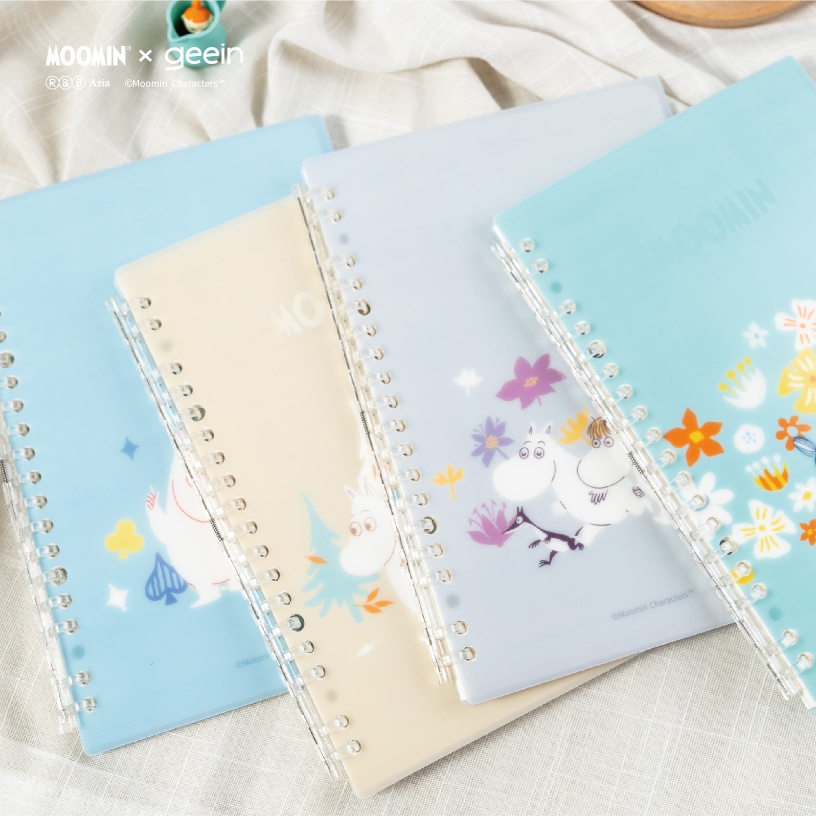 吉言软线圈记事本B5姆明限定笔记