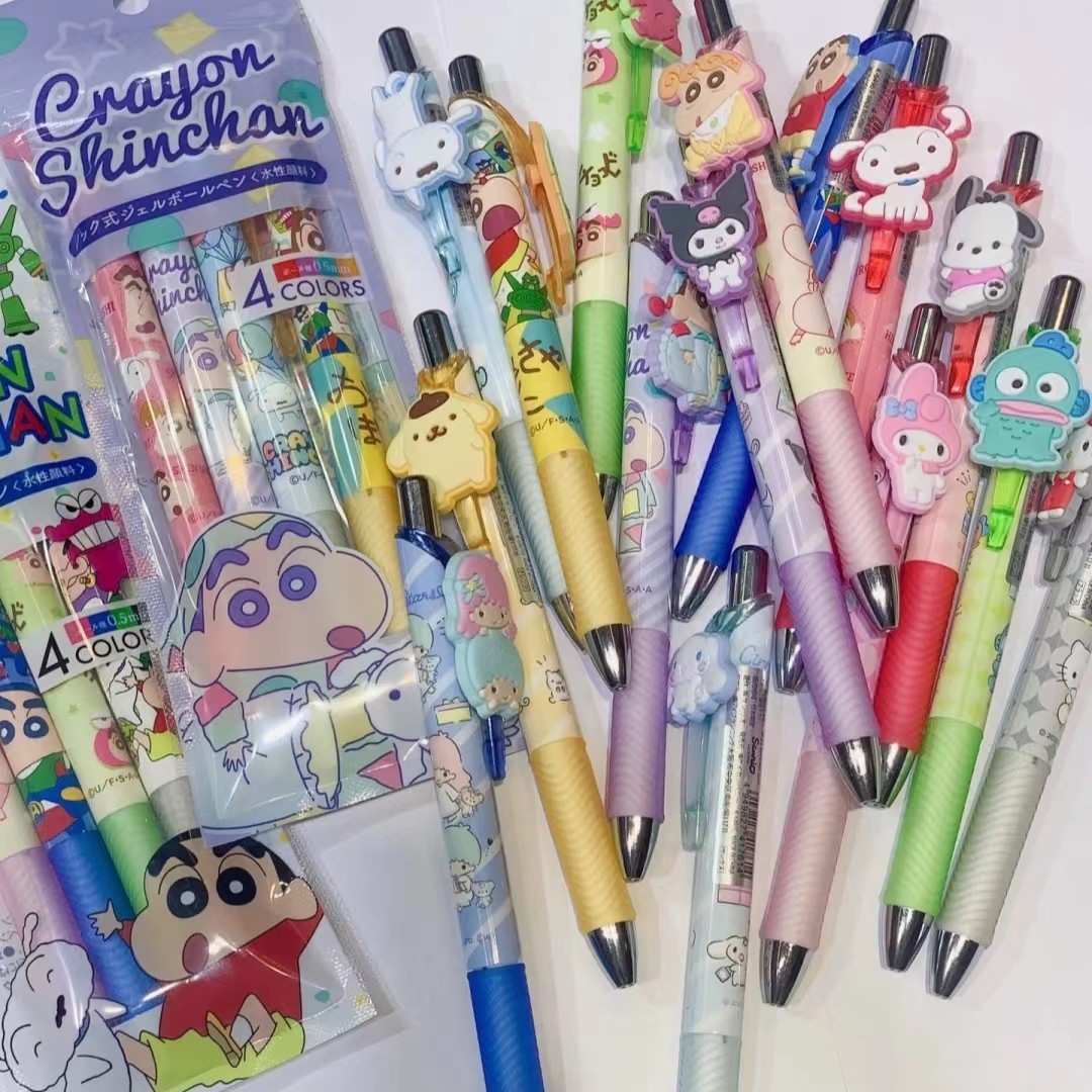 2023新品日本aiplanning三丽鸥蜡笔小新第二代限定彩色中性笔套装,文具电教/文化用品/商务用品,中性笔,淘宝优惠券,粉丝福利购,淘宝优惠卷