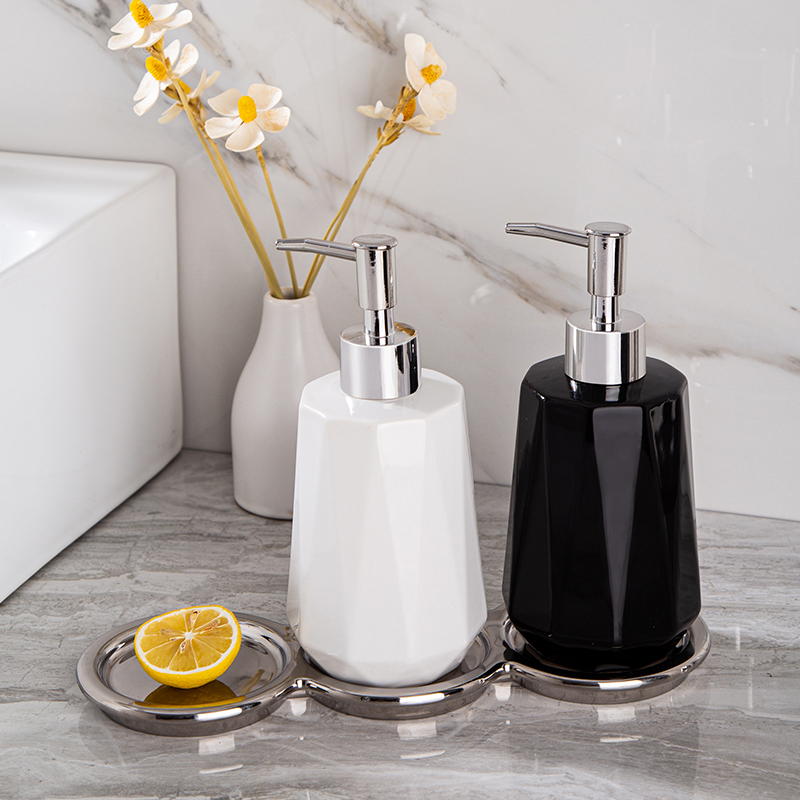 酒店洗发沐浴分装瓶洗手液瓶子瓷