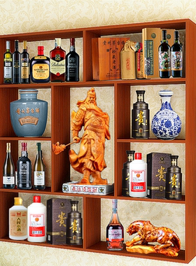 壁挂酒架酒柜简约现代多层置物架