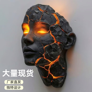 跨境新品Cracked Soul Wall Light破碎的灵魂壁灯树脂工艺品批发