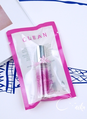 正品Clean克霖Skin & Vanilla果皮香草女士香水小样滚珠5ML