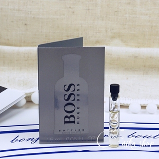 Hugo Boss雨果波士Boss Bottled自信男士香水小样试管1.5ML无喷