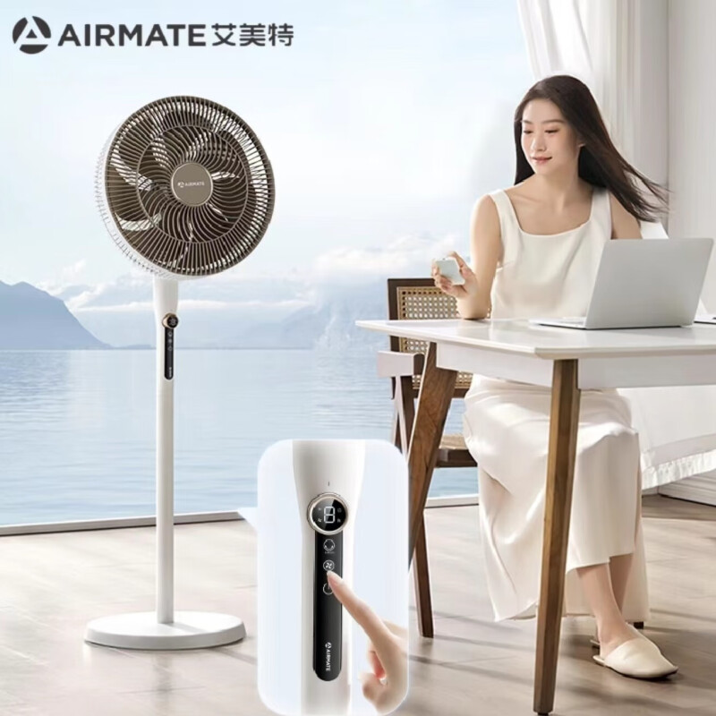 落地扇家用遥控轻音节能AI智能电风扇