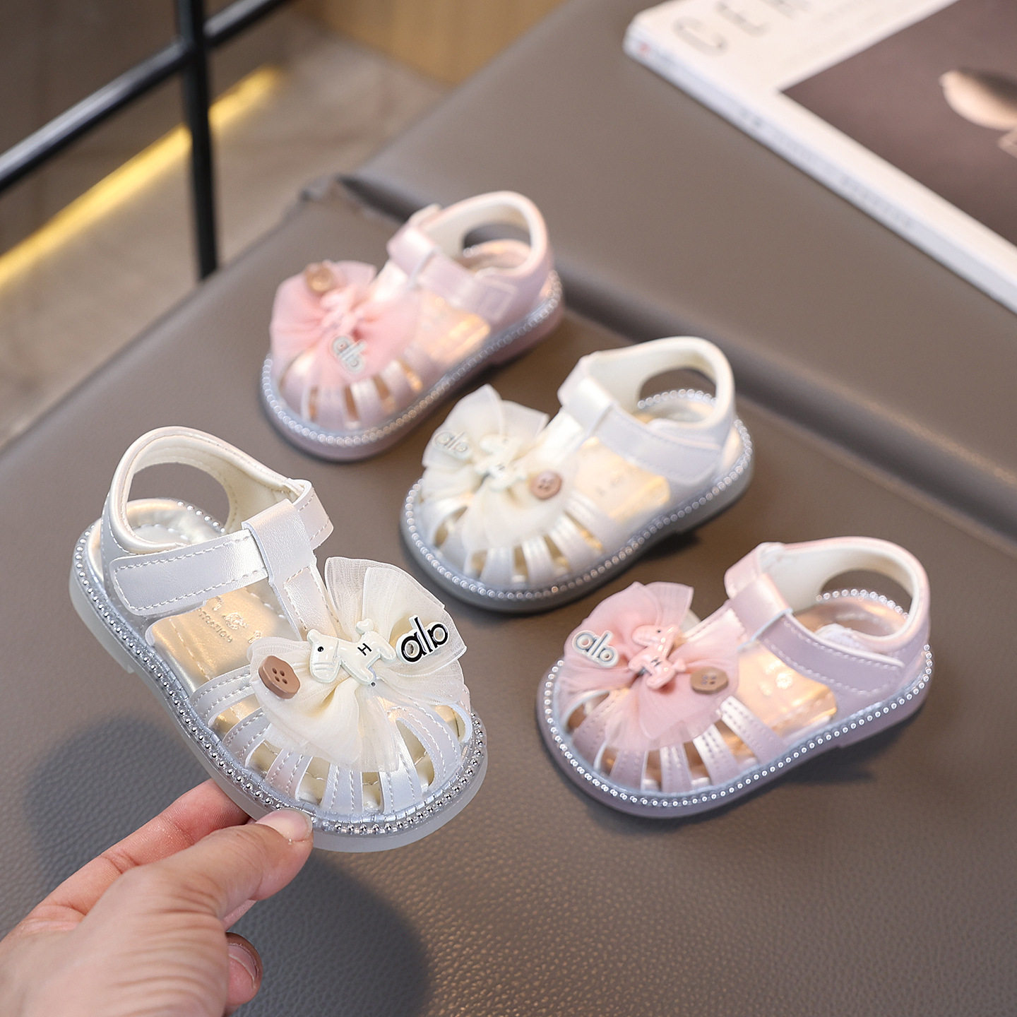 儿童包头凉鞋女孩蝴蝶结公主凉鞋2026爆款婴幼儿凉鞋软底学步鞋,童鞋/婴儿鞋/亲子鞋,凉鞋,淘宝优惠券,粉丝福利购,淘宝优惠卷