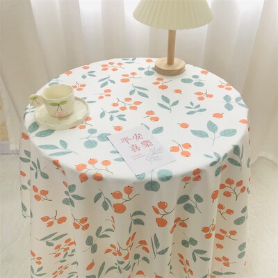 日韩ins网红格子碎花桌布绒布少女学生书桌布拍照背景布餐桌茶几