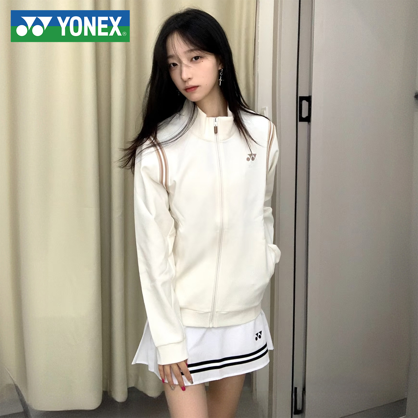 尤尼克斯梁王同款长袖卫衣外套