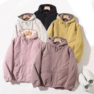 超保暖派克棉服防风宽松连帽厚外套7701 进阶暖阳 两面穿冬新款