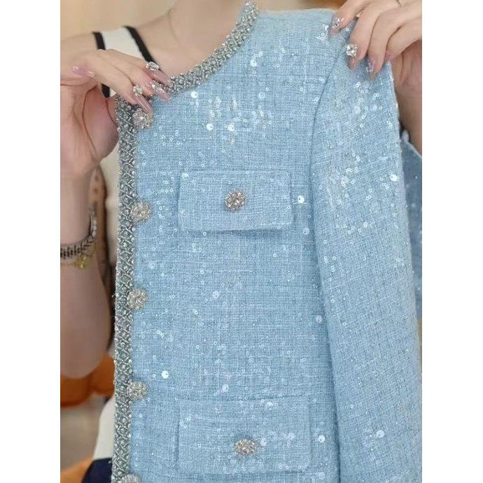 法式轻奢小香风外套女2025新款气质短款时尚设计感百搭长袖外套