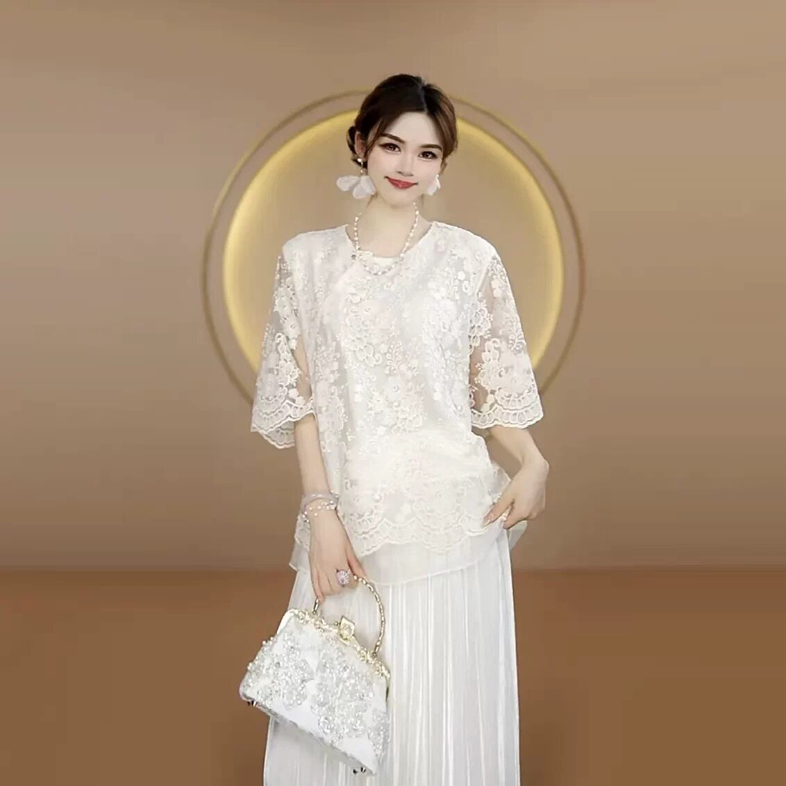 小衫夏季洋气减龄设计感上衣女装图片