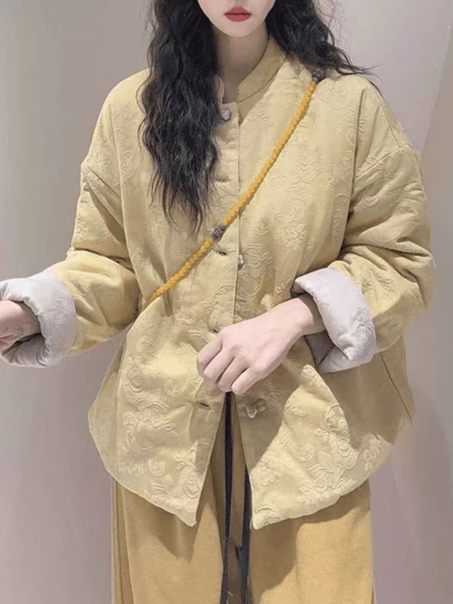 双面穿棉衣女宽松舒适棉服外套