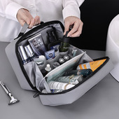 防水洗漱包高端男士 便携出差大容量旅行洗漱用品护肤品简约收纳包