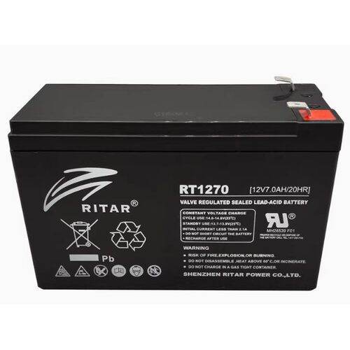RITAR瑞达蓄电池RT1270H12V7AH12AH通力迅达电梯平层松闸应急电源