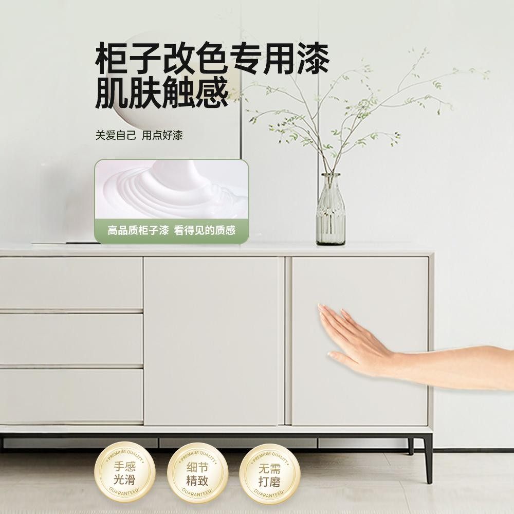 三青柜子衣柜翻新改色漆家俱自刷旧木柜整体橱柜改造水性木器漆油