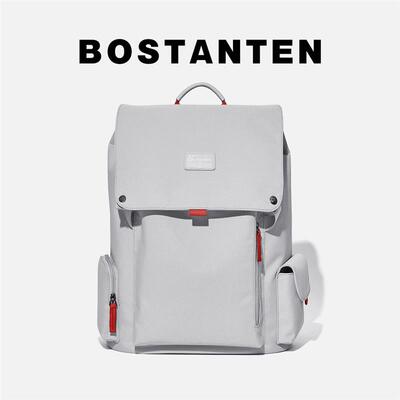 双肩包电脑包帆布高级感书包