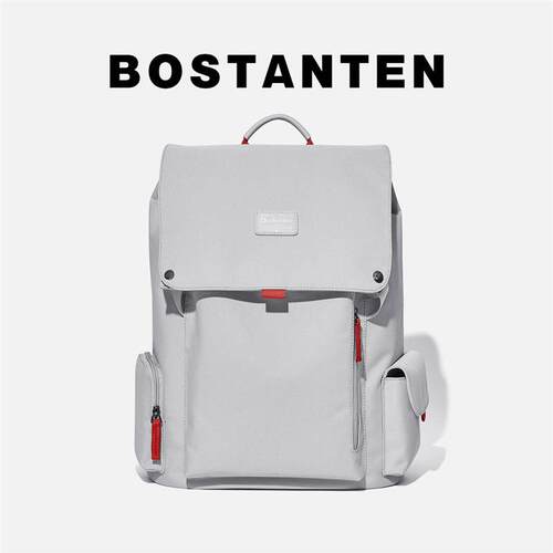 双肩包电脑包帆布高级感书包