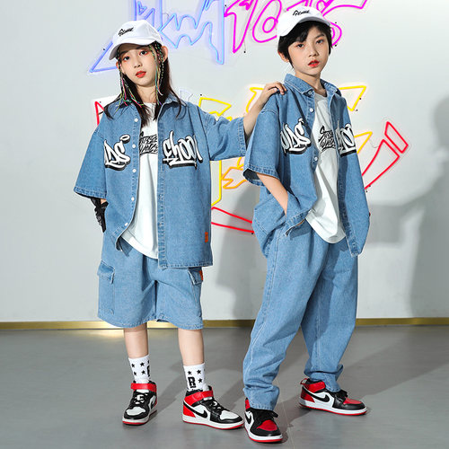 贝可家儿童嘻哈街舞演出服套装潮