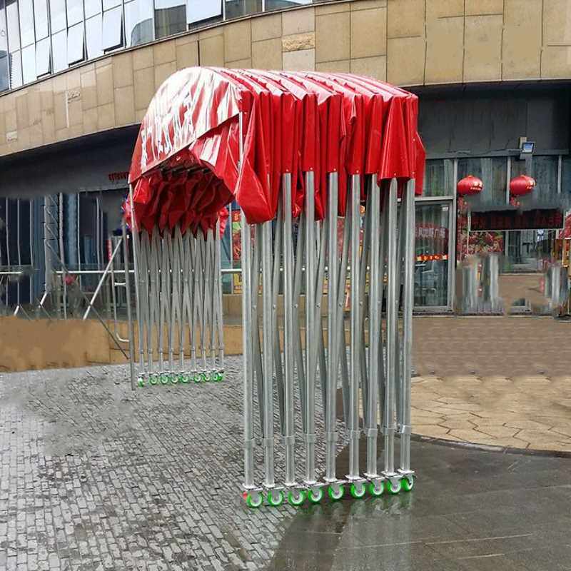 户外移动帐篷夜市活动帆布推拉雨棚折叠伸缩防雨排档大型遮阳棚