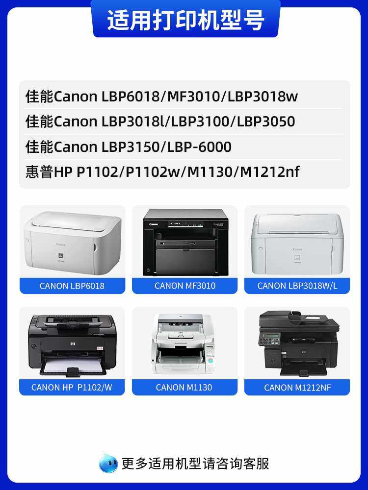 天色适用佳能LBP3018硒鼓MF3010 lbp6018W/L碳粉3108 crg912打印