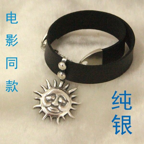 项链女纯银韩版玛蒂达同款项圈太阳颈链这个杀手不太冷颈带锁骨链