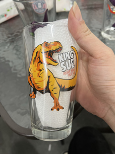击倒巨人TopplingKingSue暴龙之王品脱杯精酿啤酒玻璃杯470ml