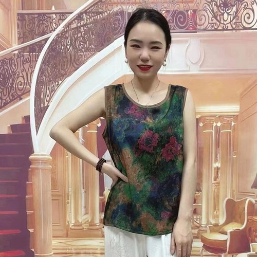 季洋气印花时尚穿时髦上衣