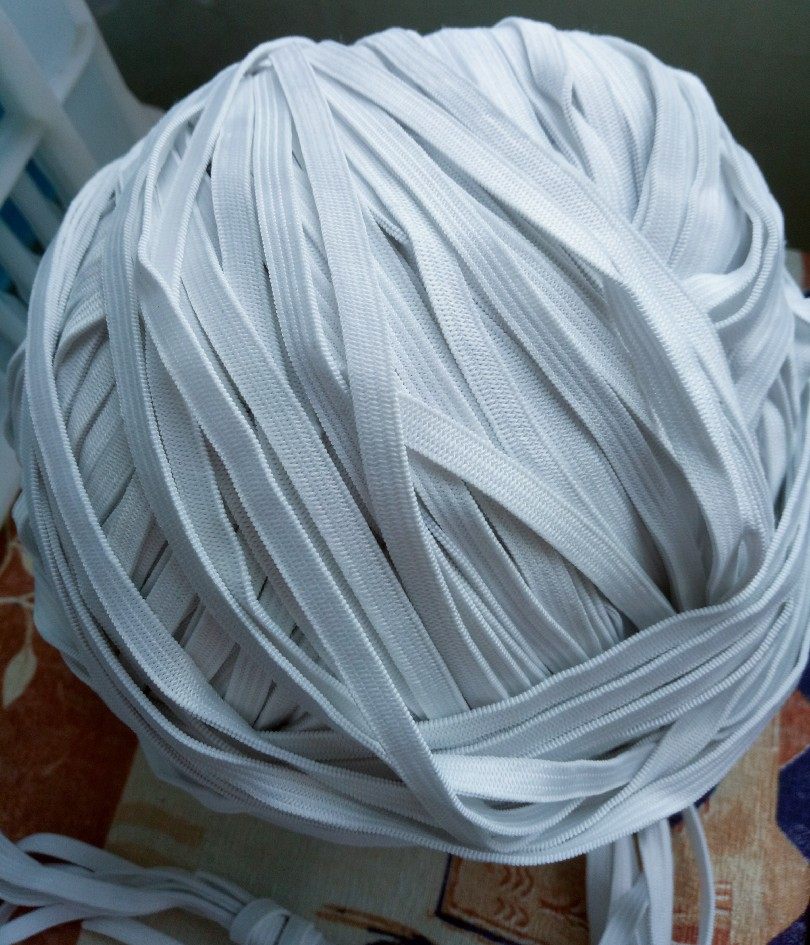 5斤6mm高弹力松紧带细扁窄白色橡筋袖口袖套裤腰皮筋服装辅料