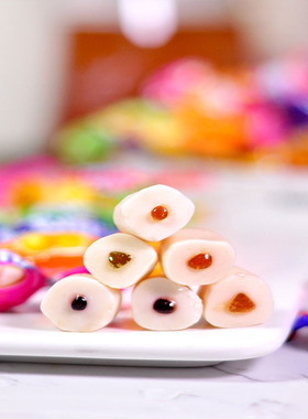 原装进口Toffix混装水果味夹心奶糖儿童零食草莓橙子樱桃菠萝苹果