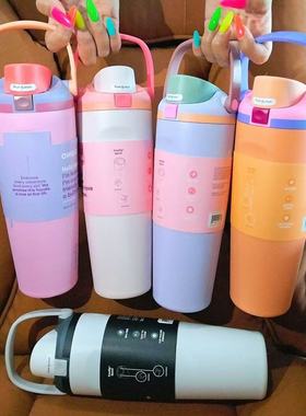 Owala freesip Sway 30OZ 不锈钢吸管直饮保温杯保冷运动水杯直饮