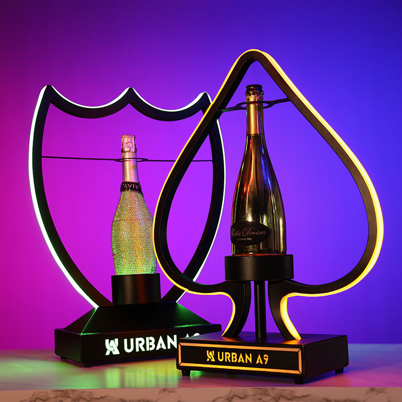 黑桃a神龙套酒吧ktv出酒道具香槟王洋酒底座高档酒架激光发光酒座