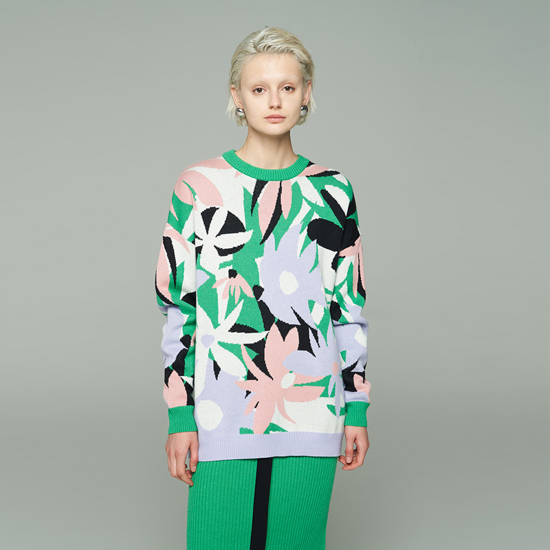 设计风毛衣长款毛衣原创