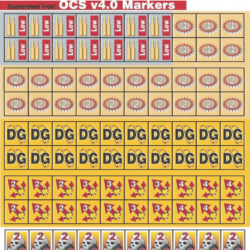 桌游驿站 OCS v4.0 Markers 算子标记[组件]二战军演兵棋 玩家DIY