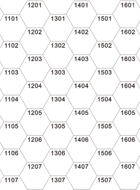 桌游驿站 HEX 通用六角空白蜂巢 兵战军演棋沙盘地图教学设计工具